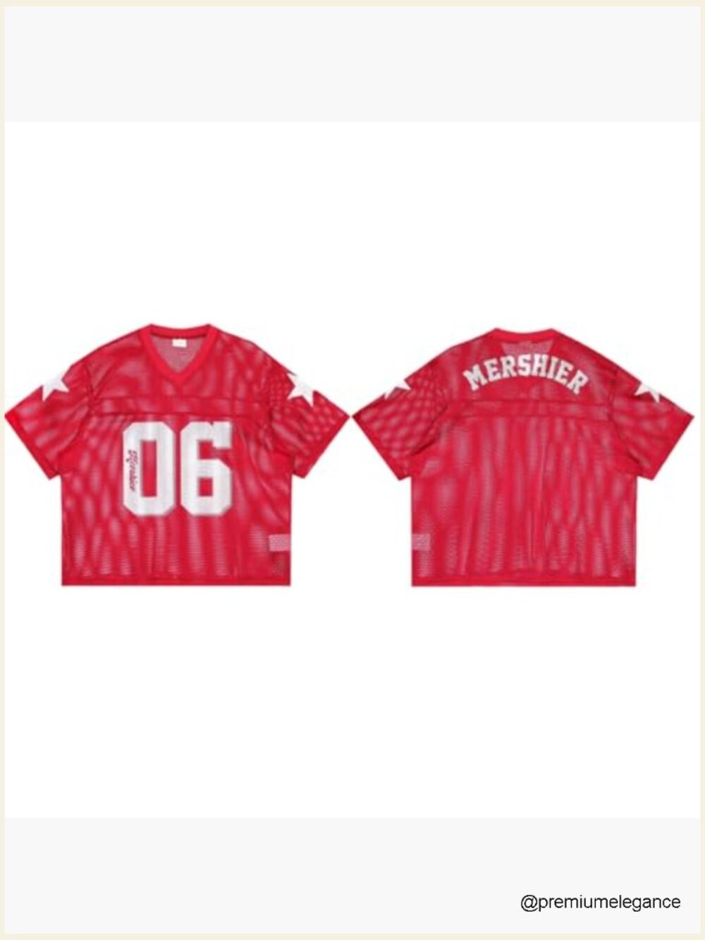 Y2K Oversized Mesh T-Shirt Number Letter Graphic V-Neck Summer Tee Top - Picture 5 of 6